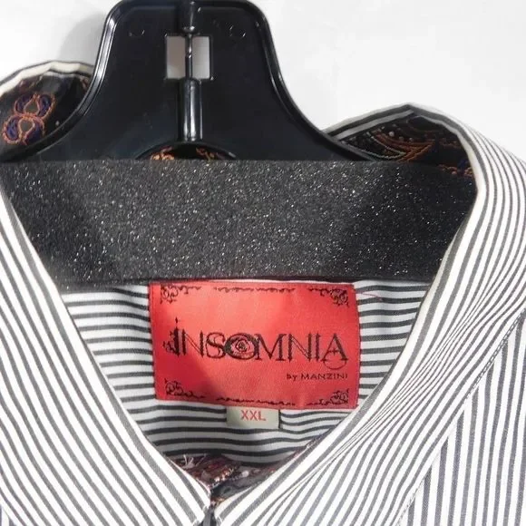 Insomnia by Manzini Striped Button up Shirt - Picture 2 of 4
